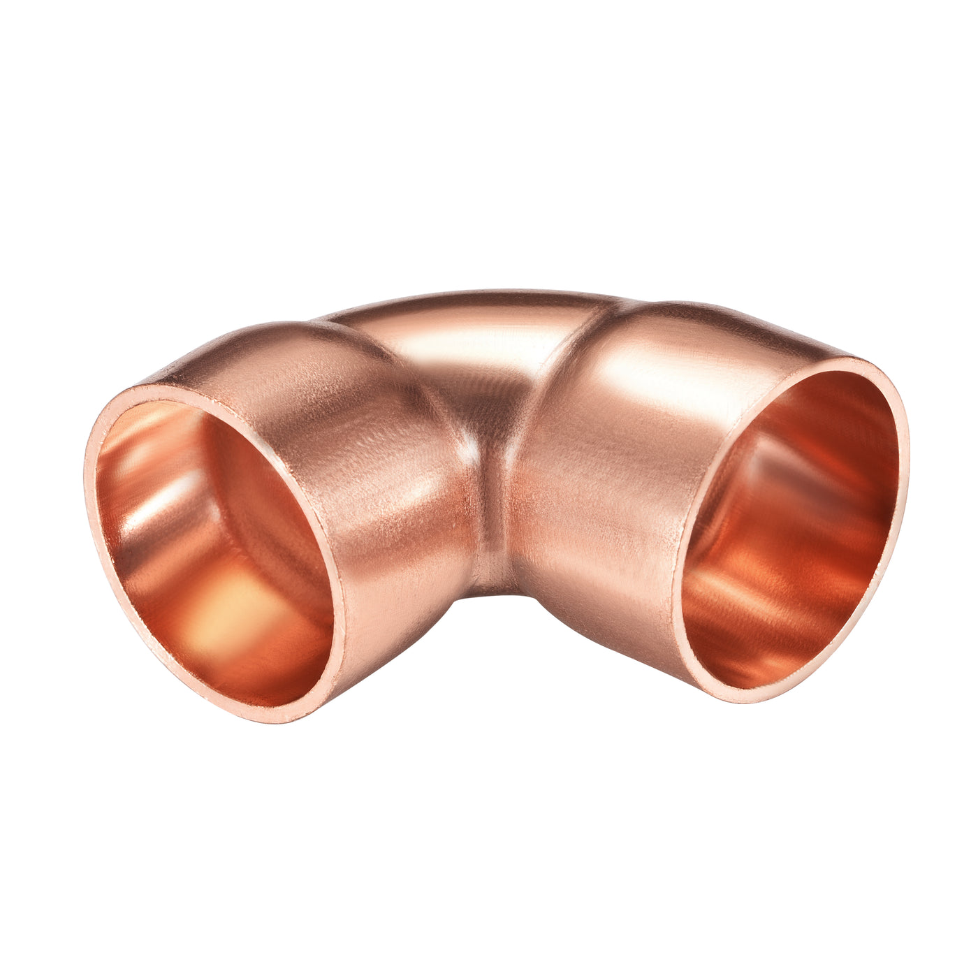 uxcell Uxcell 25.4mm ID 90 Degree Copper Elbow Fitting 1.5mm Thick 2pcs