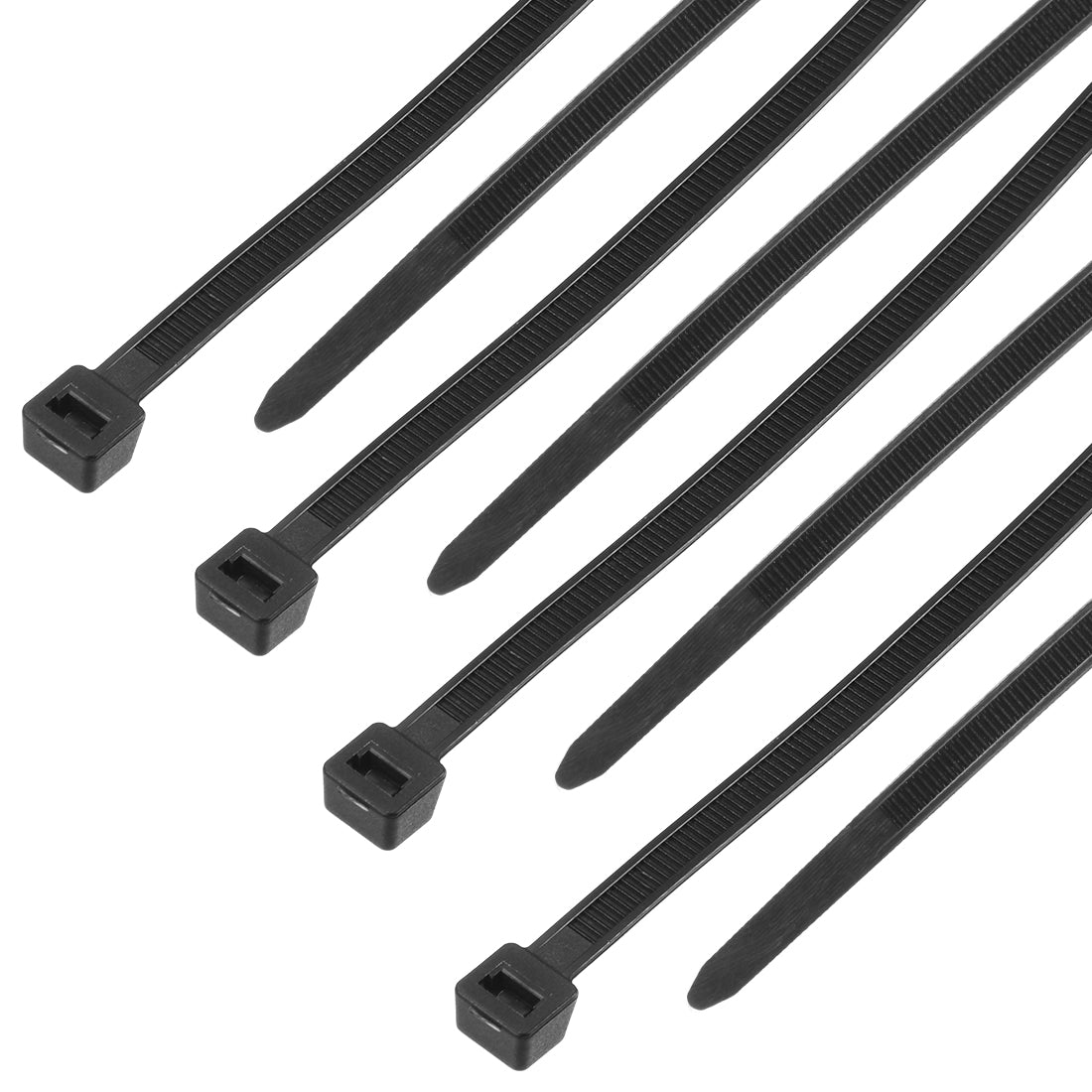 uxcell Uxcell Nylon Cable Ties 20 Inch Self-Locking Zip Ties 0.2 Inch Width Black 50pcs