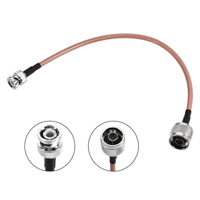 Harfington Uxcell Low Loss RF Coaxial Cable Connection Coax Wire RG-142 N Male to BNC Male