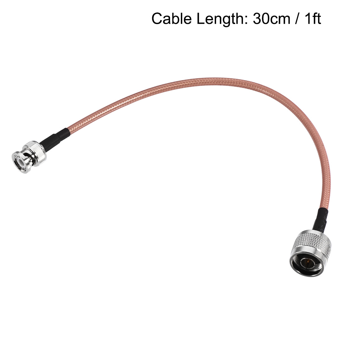 uxcell Uxcell Low Loss RF Coaxial Cable Connection Coax Wire RG-142 N Male to BNC Male