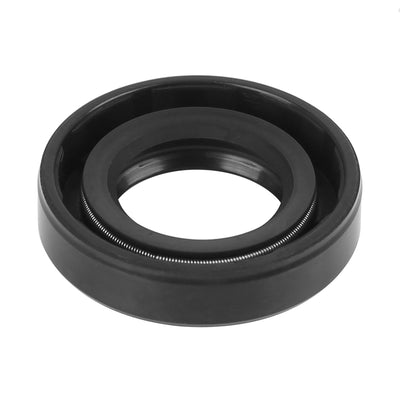 Harfington 17mm x 30mm x 7mm Rubber Double Lip TC Oil Shaft Seal