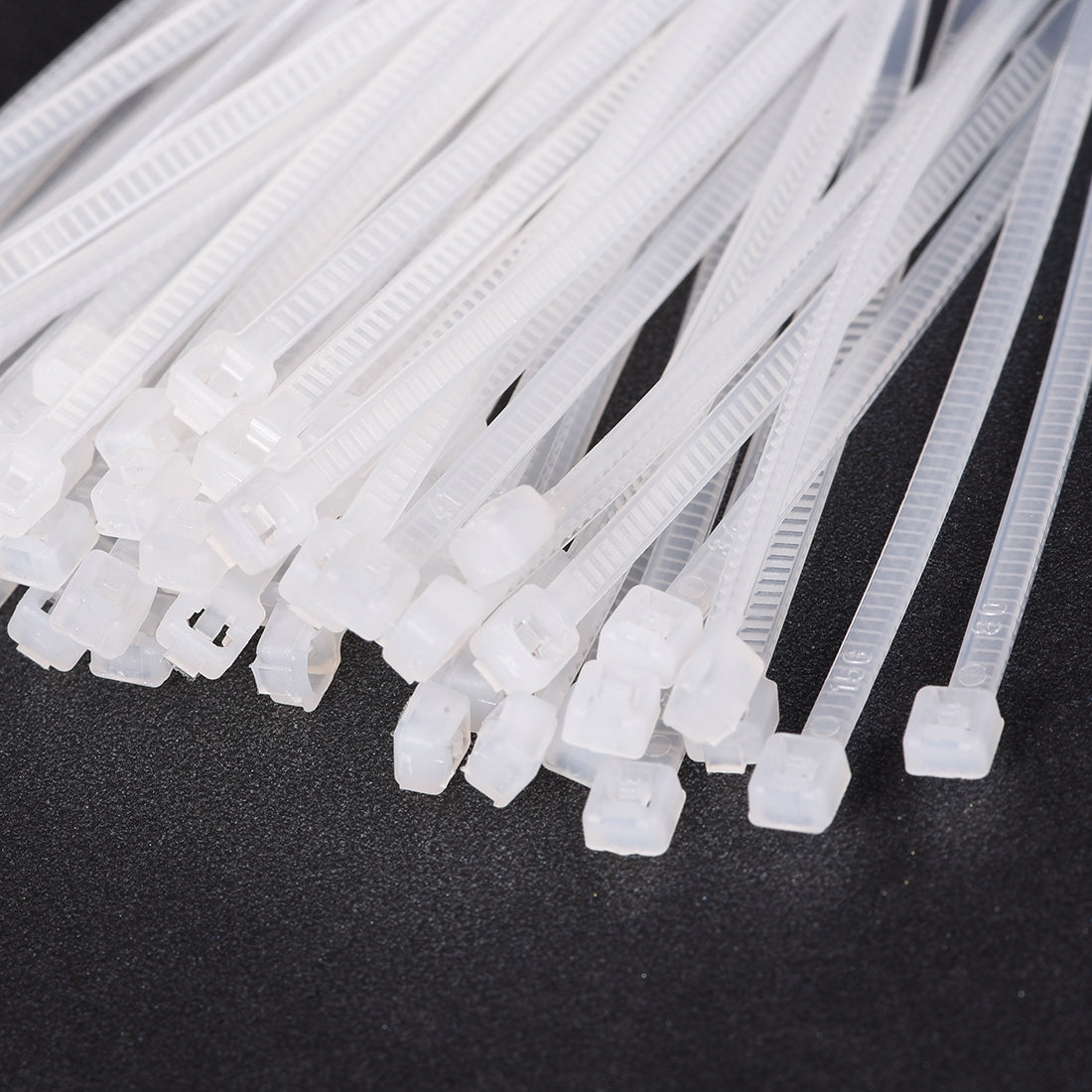 uxcell Uxcell Cable Zip Ties 100mmx1.8mm Self-Locking Nylon Tie Wraps White 300pcs