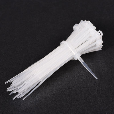 Harfington Uxcell Cable Zip Ties 120mmx1.8mm Self-Locking Nylon Tie Wraps White 300pcs