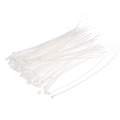 Harfington Uxcell Cable Zip Ties 120mmx1.8mm Self-Locking Nylon Tie Wraps White 300pcs