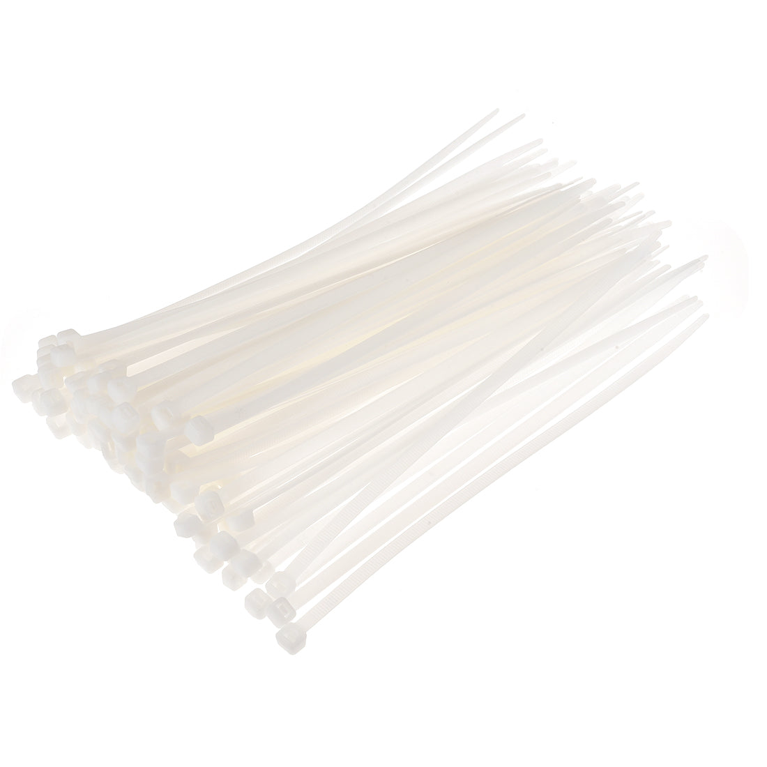 uxcell Uxcell Cable Zip Ties 500mmx5.2mm Self-Locking Nylon Tie Wraps White 100pcs