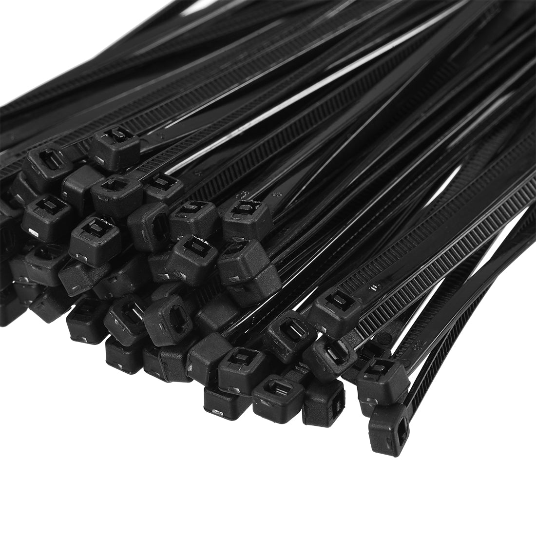 uxcell Uxcell Cable Zip Ties 100mmx1.8mm Self-Locking Nylon Tie Wraps Black 1000pcs