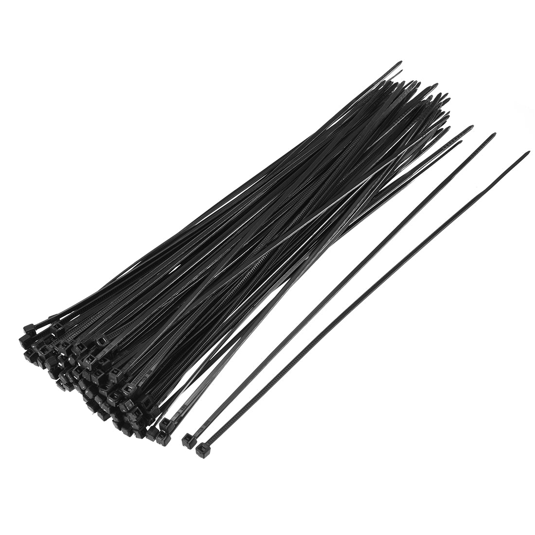 uxcell Uxcell Cable Zip Ties 150mmx1.9mm Self-Locking Nylon Tie Wraps Black 200pcs