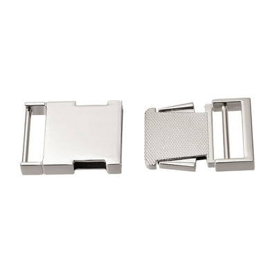 Harfington Uxcell Side Release Buckle Zinc Alloy Adjustable Buckle 2Pcs