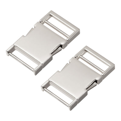 Harfington Uxcell Side Release Buckle Zinc Alloy Adjustable Buckle 2Pcs