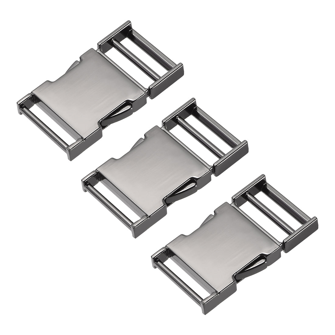 uxcell Uxcell Side Release Buckle Zinc Alloy Adjustable Buckle 3Pcs