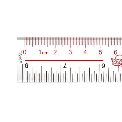 Harfington Uxcell Straight Ruler 20cm 8 Inch Metric Measuring Tool 2pcs