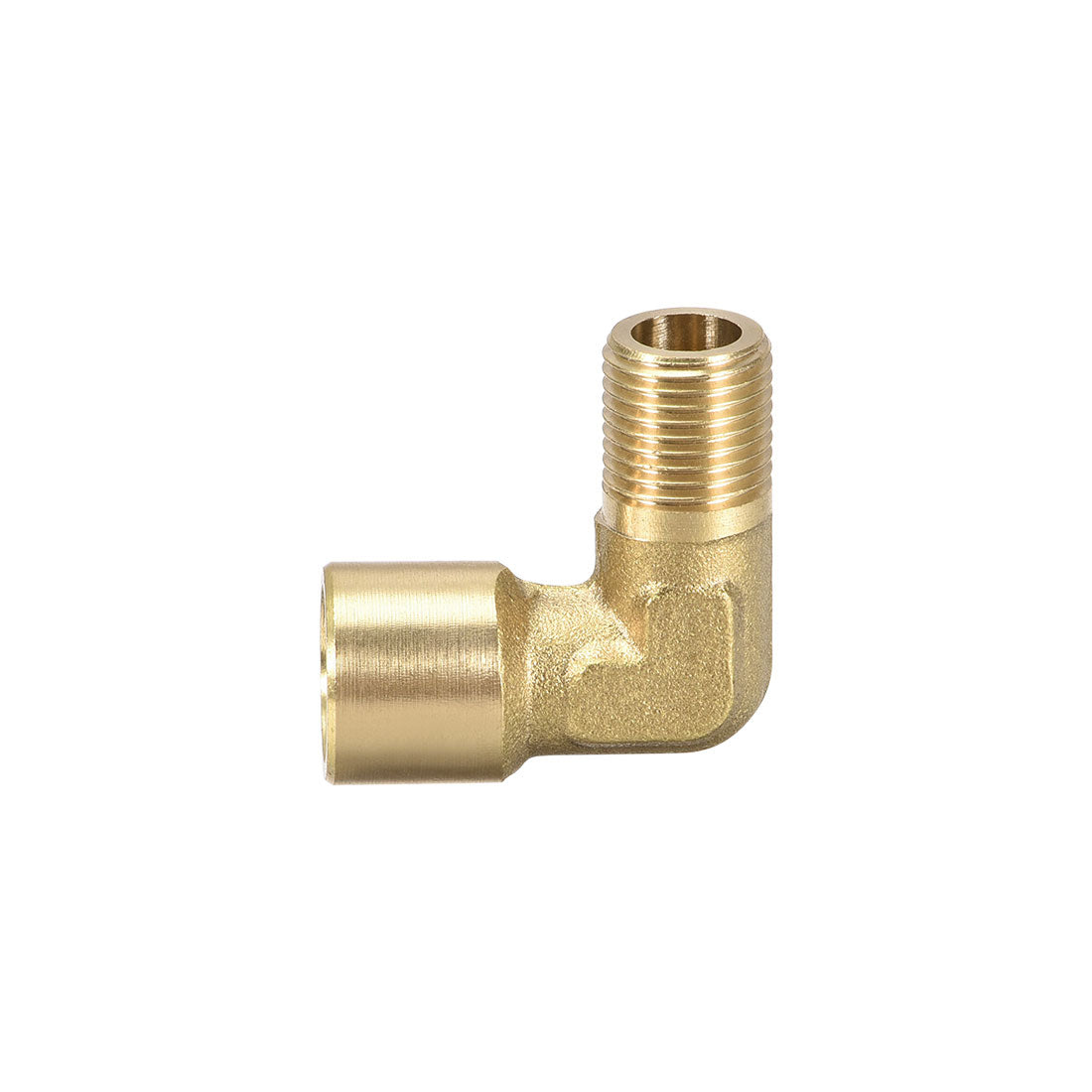 uxcell Uxcell Brass Pipe Fitting 90 Degree Elbow G1/8 Male x G1/8 Female