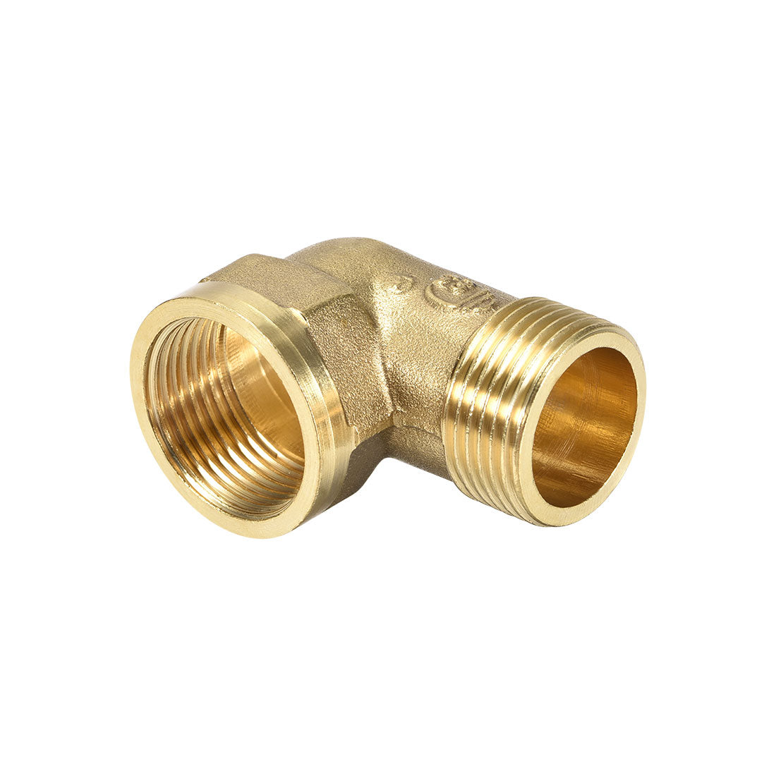 uxcell Uxcell Brass Pipe Fitting 90 Degree Street Elbow G3/4 Male x G3/4 Female 2pcs