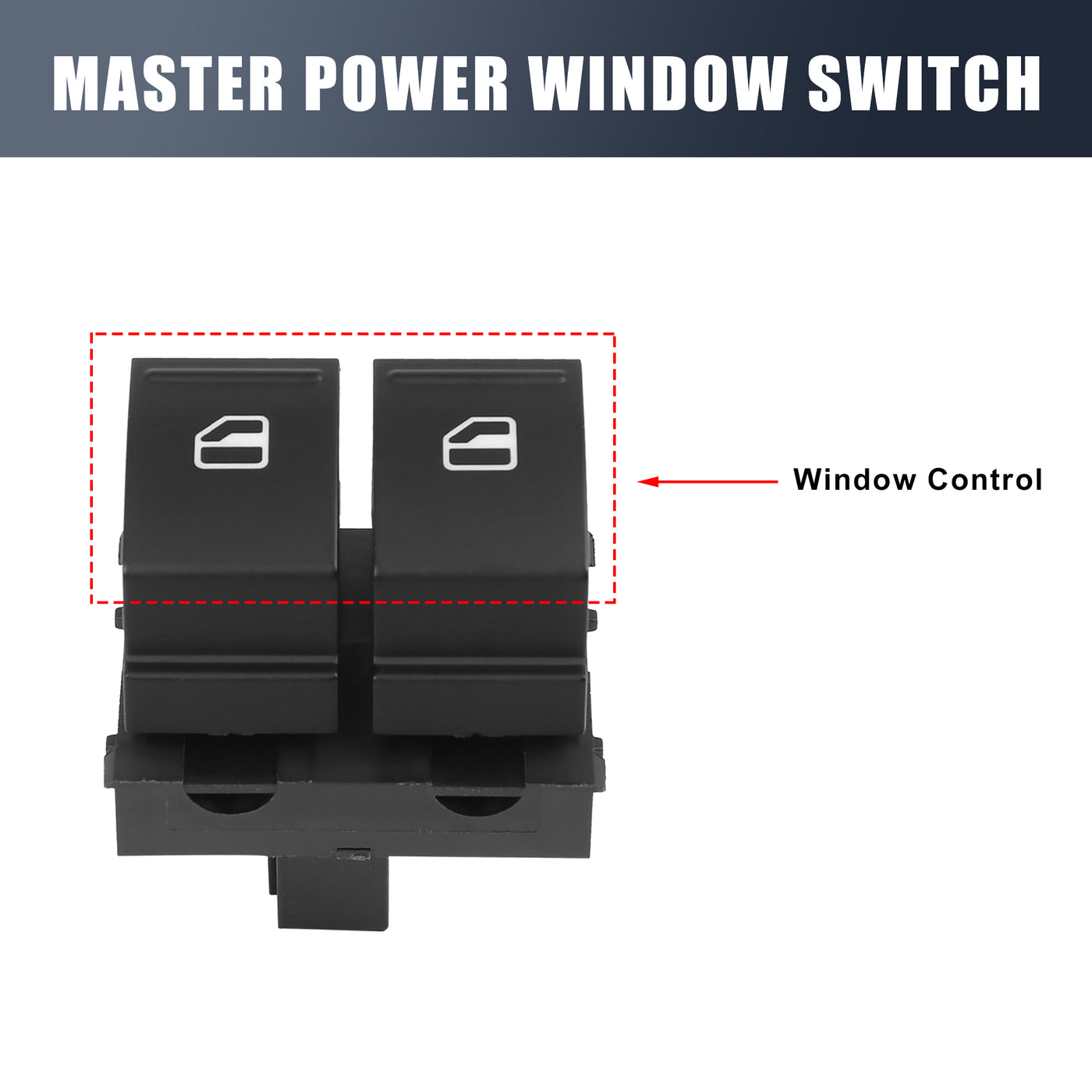 X AUTOHAUX Master Driver Side Power Window Switch 1K3959857A Replacement for VW Caddy Golf Jetta EOS Rabbit Passat 2003-2009