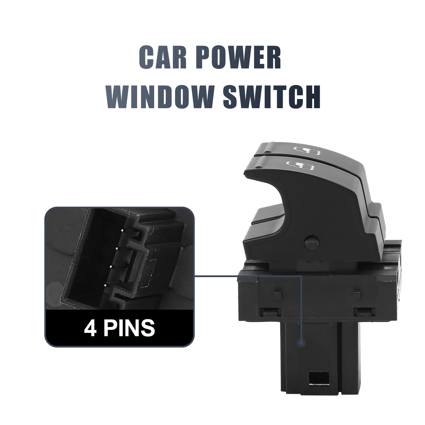 X AUTOHAUX Master Driver Side Power Window Switch 1K3959857A Replacement for VW Caddy Golf Jetta EOS Rabbit Passat 2003-2009