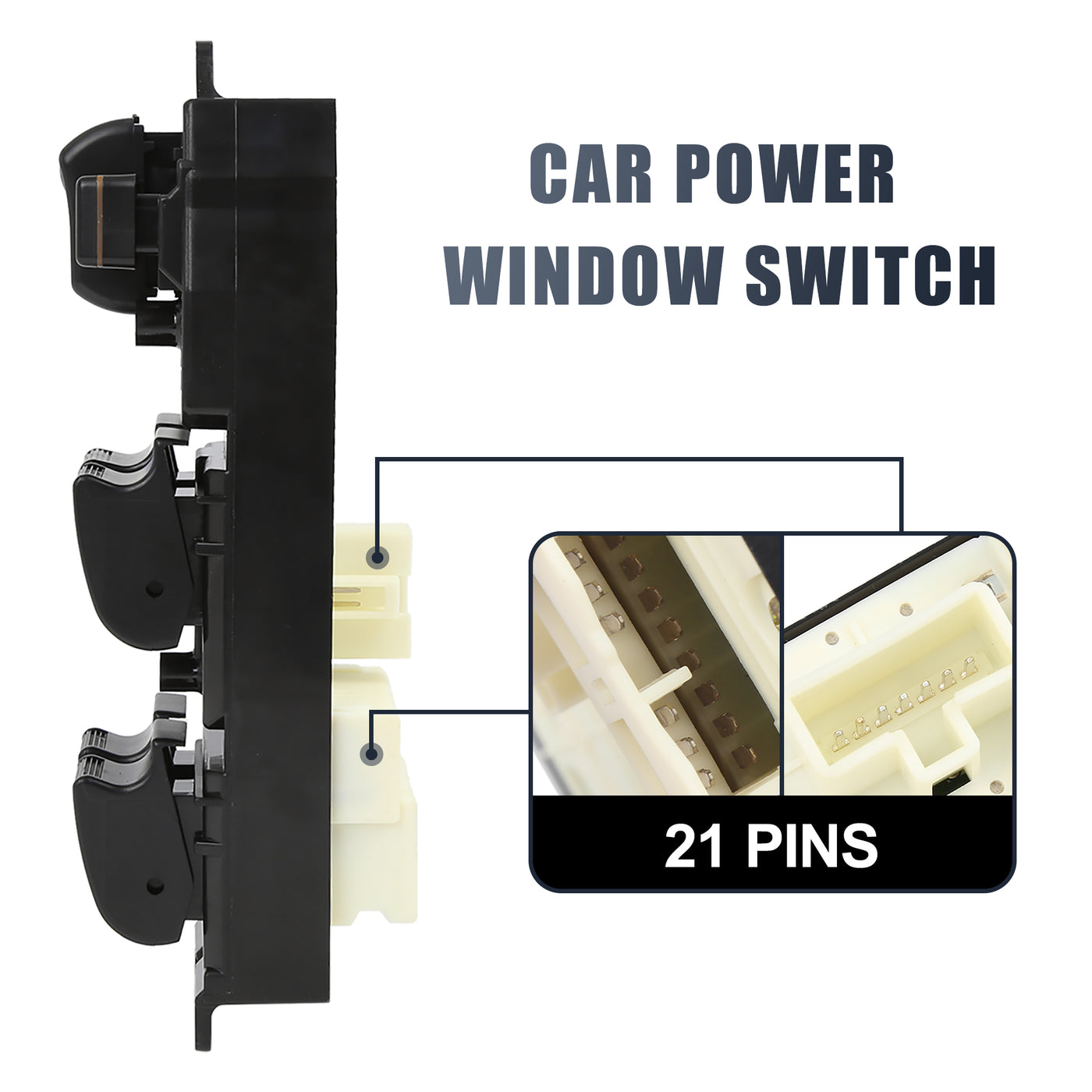 X AUTOHAUX 84820-12340 Auto Fensterheber Schaltelement Hauptfenster Hauptsteuerschalter für Toyota RAV4 Corolla