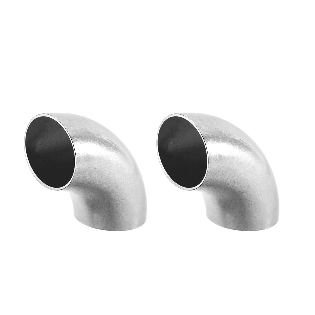 uxcell Uxcell Stainless Steel 304 Pipe Fitting Long Radius 90 Degree Elbow Butt-Weld 1-inch OD 1mm Thick Pipe Size 2pcs