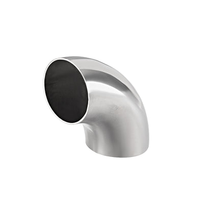 Harfington Uxcell Stainless Steel 304 Pipe Fitting Long Radius 90 Degree Elbow Butt-Weld 1-1/2-inch OD 0.85mm Thick Pipe Size