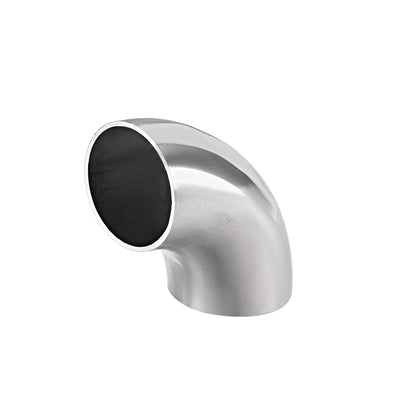 Harfington Uxcell Stainless Steel 304 Pipe Fitting Long Radius 90 Degree Elbow Butt-Weld 1-1/2-inch OD 1.5mm Thick Pipe Size