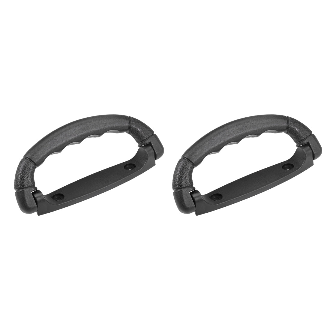 uxcell Uxcell Luggage Handle Pull Plastic 6.3-Inch Length Luggage Suitcase Handle Grip Black 2 Pcs