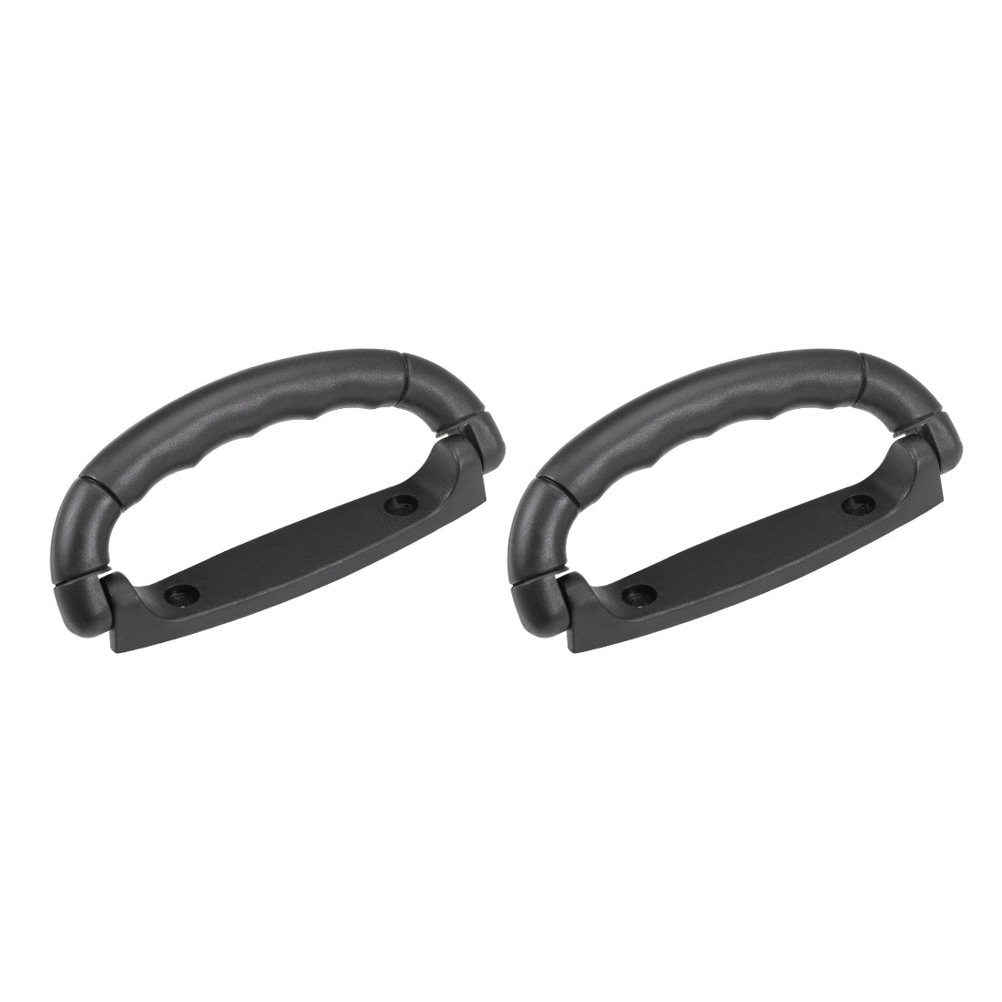 uxcell Uxcell Luggage Handle Pull Plastic 4.92-Inch Length Luggage Suitcase Handle Grip Black 2 Pcs