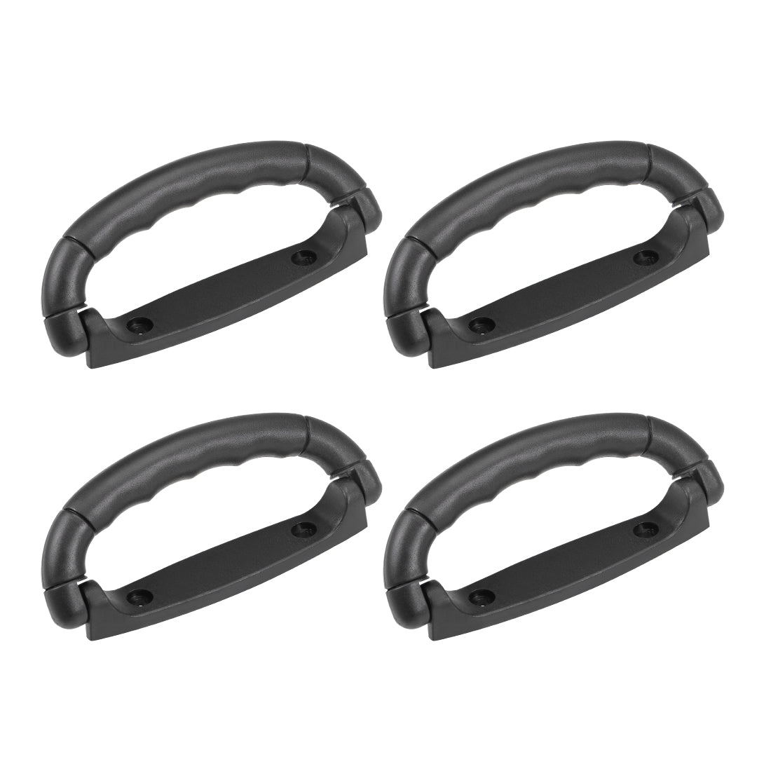 uxcell Uxcell Luggage Handle Pull Plastic 4.92 -Inch Length Luggage Suitcase Handle Grip Black 4 Pcs