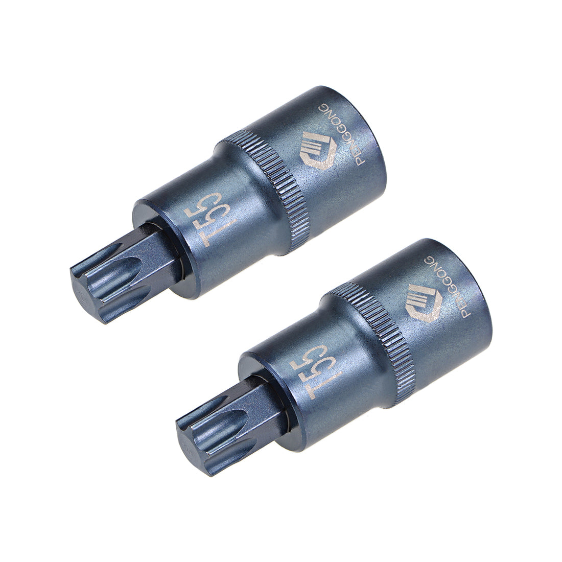 uxcell Uxcell 1/2" Drive x T55 Torx Bit Socket, S2 Steel Bits, CR-V Sockets Metric 2" Length (For Hand Use Only) 2pcs