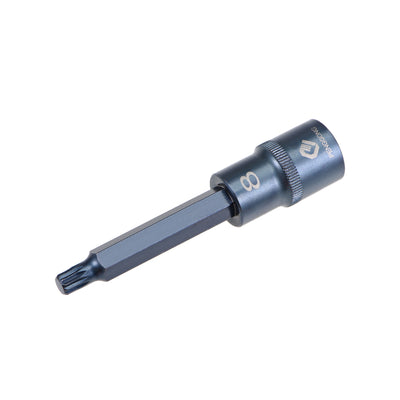 Harfington Uxcell Drive M Bit Sockel S2 Stahl 1/2 Inch 100mm Länge bläuen