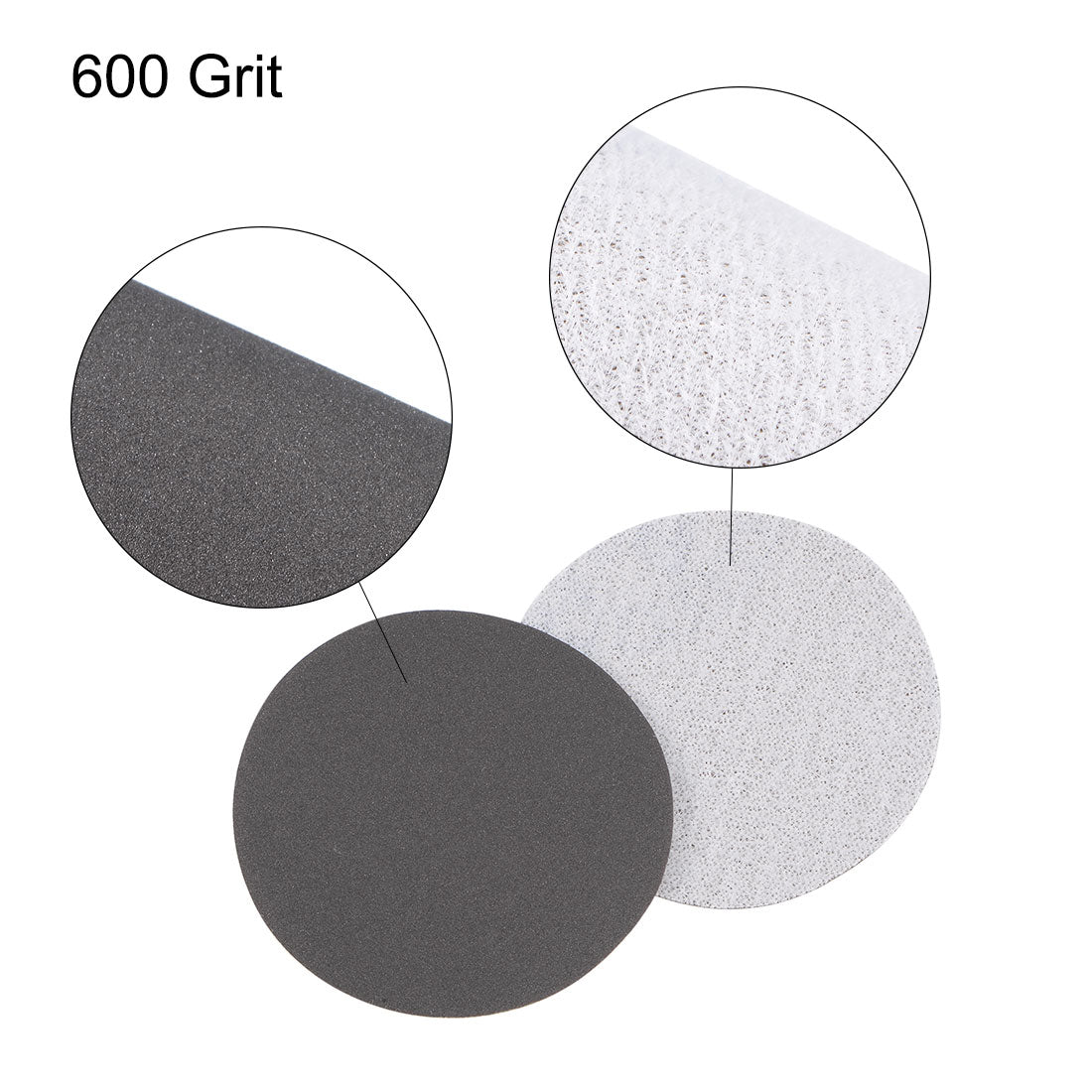 uxcell Uxcell Wet Dry Disc Hook and Loop Sanding Pad Disc Silicon Carbide