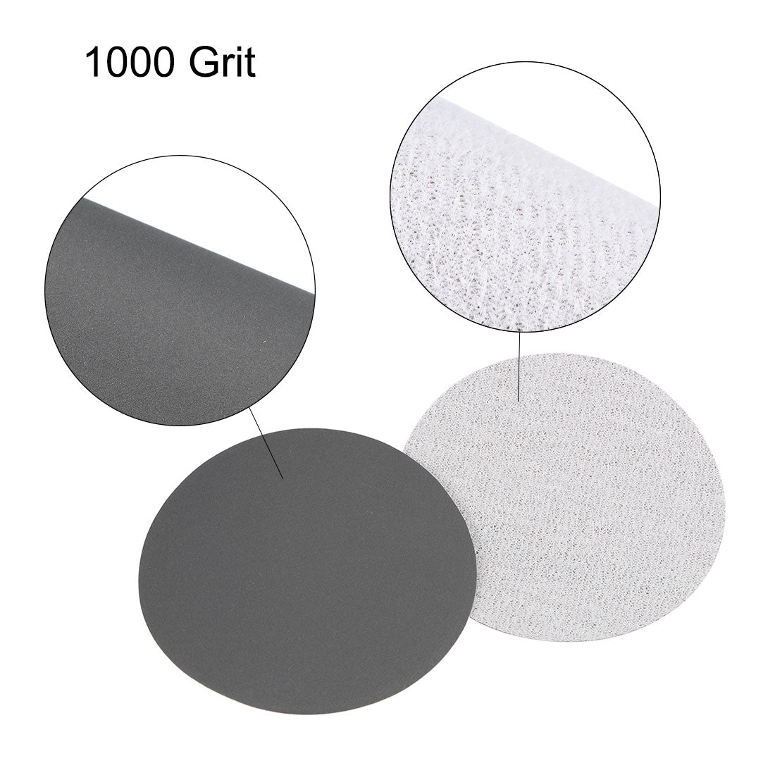 uxcell Uxcell 30pcs 3 inch Wet Dry Hook and Loop Sanding Disc Silicon Carbide 400 - 2500 Grit