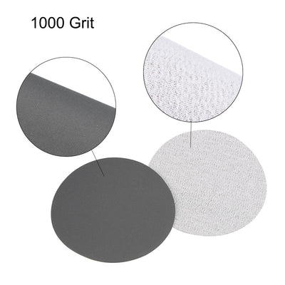 Harfington Uxcell 30pcs 3 inch Wet Dry Hook and Loop Sanding Disc Silicon Carbide 400 - 2500 Grit