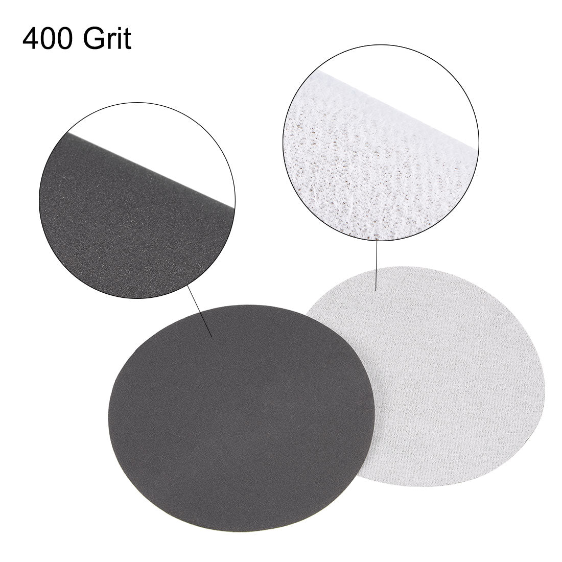 Uxcell Uxcell 5 inch Wet Dry Disc 2500 Grit Hook and Loop Sanding Disc Silicon Carbide 10pcs