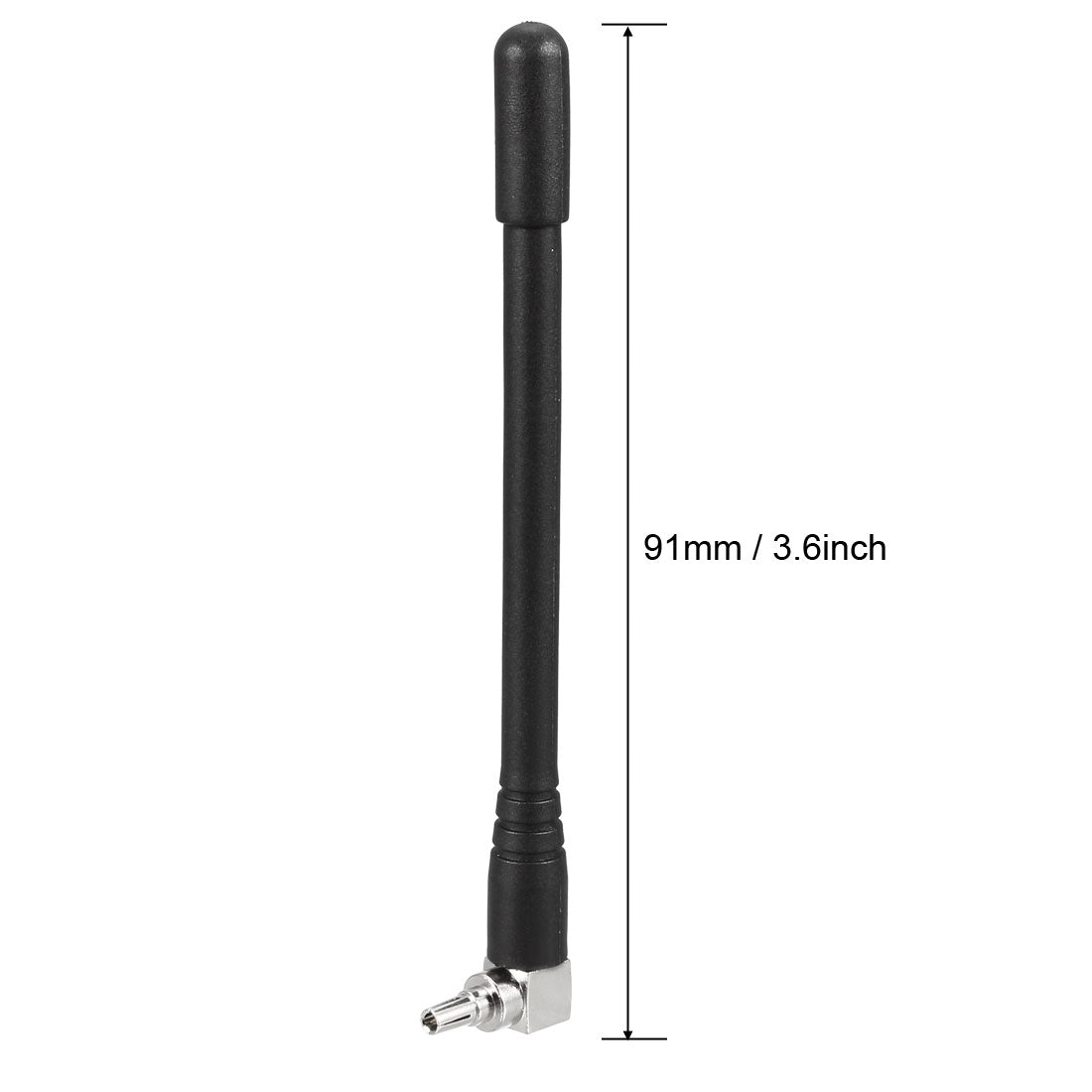 uxcell Uxcell GSM GPRS WCDMA LTE Antenna 3G 4G 3dBi 700-2700MHz CRC9 Male Right Angle Connector Omni Directional 2Pcs