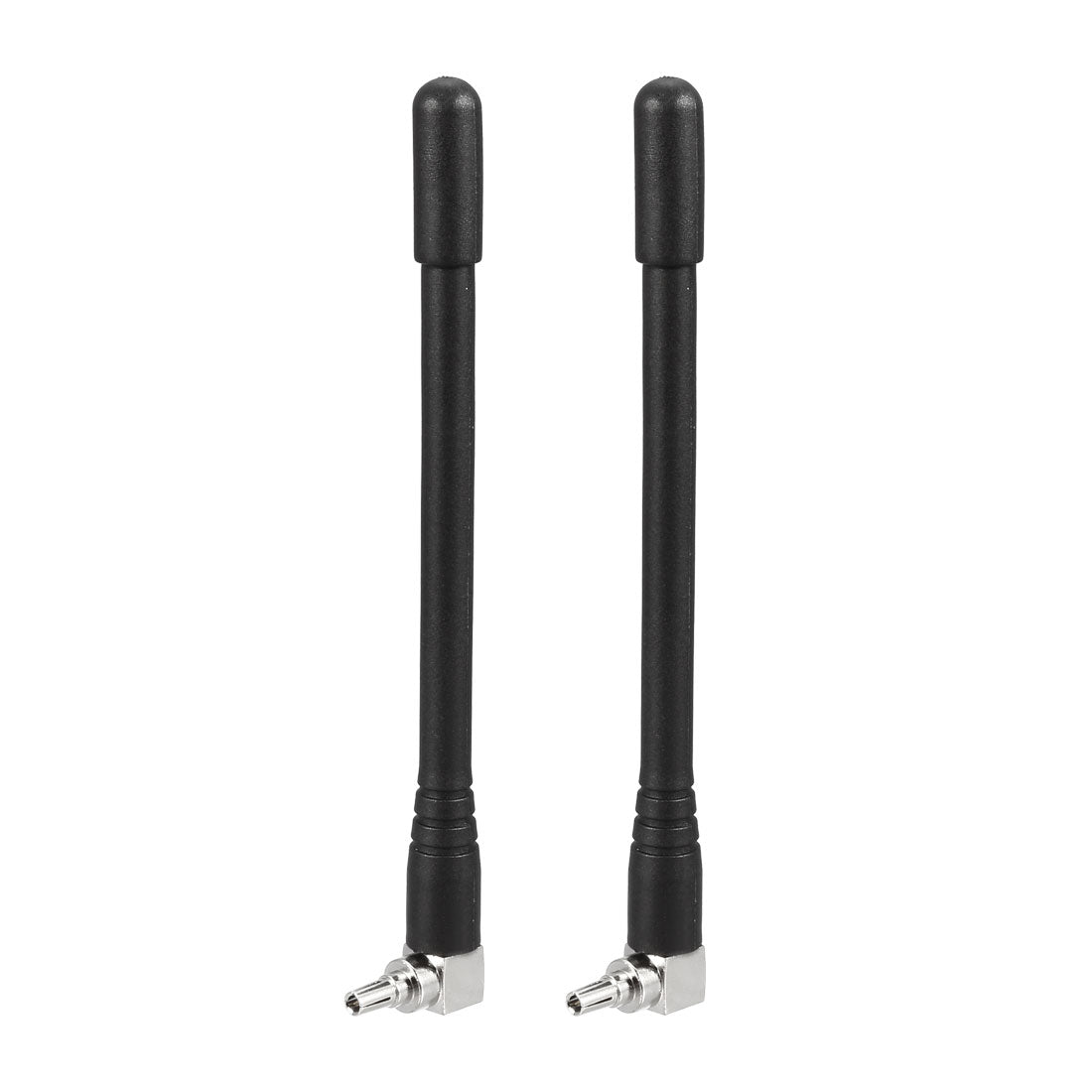 uxcell Uxcell GSM GPRS WCDMA LTE Antenna 3G 4G 3dBi 700-2700MHz CRC9 Male Right Angle Connector Omni Directional 2Pcs