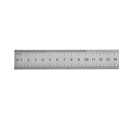 Harfington Uxcell Straight Ruler 40cm 16 Inch Metric Stainless Steel Measuring Tool with Hanging Hole