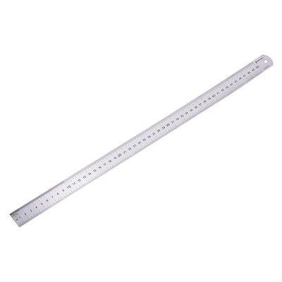 Harfington Uxcell Straight Ruler 50cm 20 Inch Metric Stainless Steel Measuring Tool with Hanging Hole