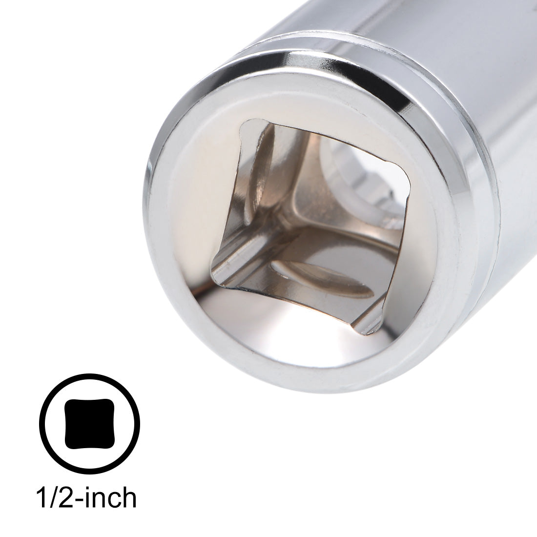 uxcell Uxcell 2Stk. universell Spline Sockel seicht 12-Punkte Cr-V Stahl 1/2 Inch Antrieb E13