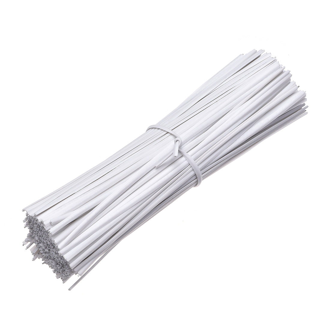 uxcell Uxcell 4 Inches Plastic Twist Ties Reusable Cable Cord Wire Ties White 500pcs