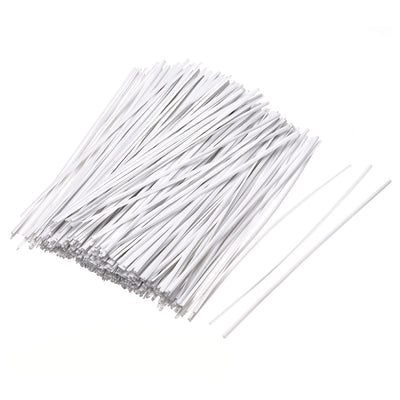 Harfington Uxcell 4 Inches Plastic Twist Ties Reusable Cable Cord Wire Ties White 500pcs