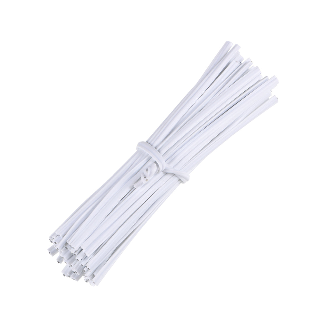 uxcell Uxcell 3 Inches Plastic Twist Ties Reusable Cable Cord Wire Ties White 1000pcs