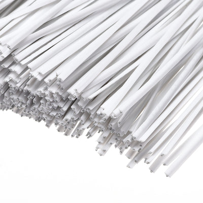 Harfington Uxcell 3 Inches Plastic Twist Ties Reusable Cable Cord Wire Ties White 1000pcs