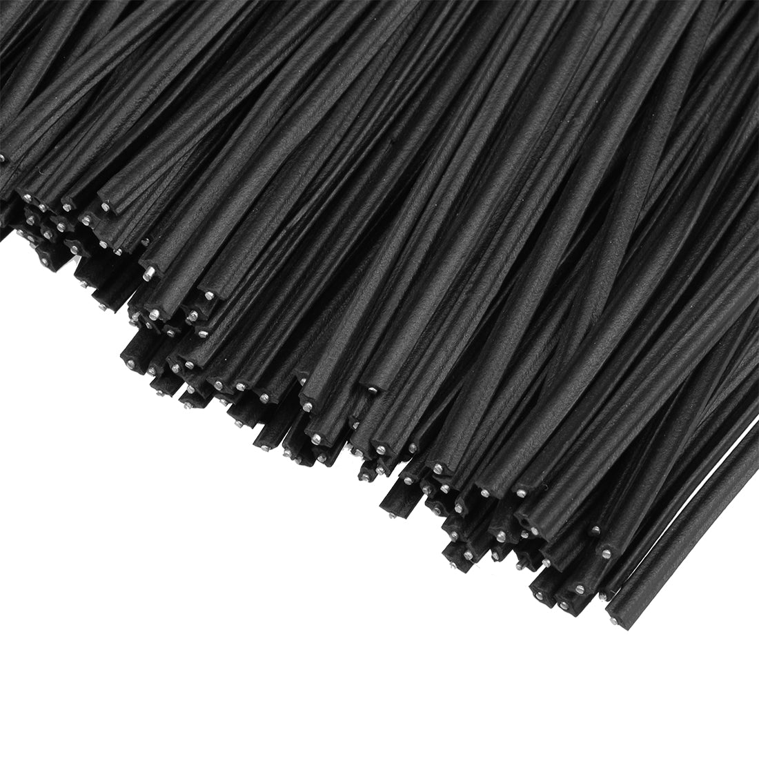 uxcell Uxcell 3 Inches Plastic Twist Ties Reusable Cable Cord Wire Ties Black 500pcs