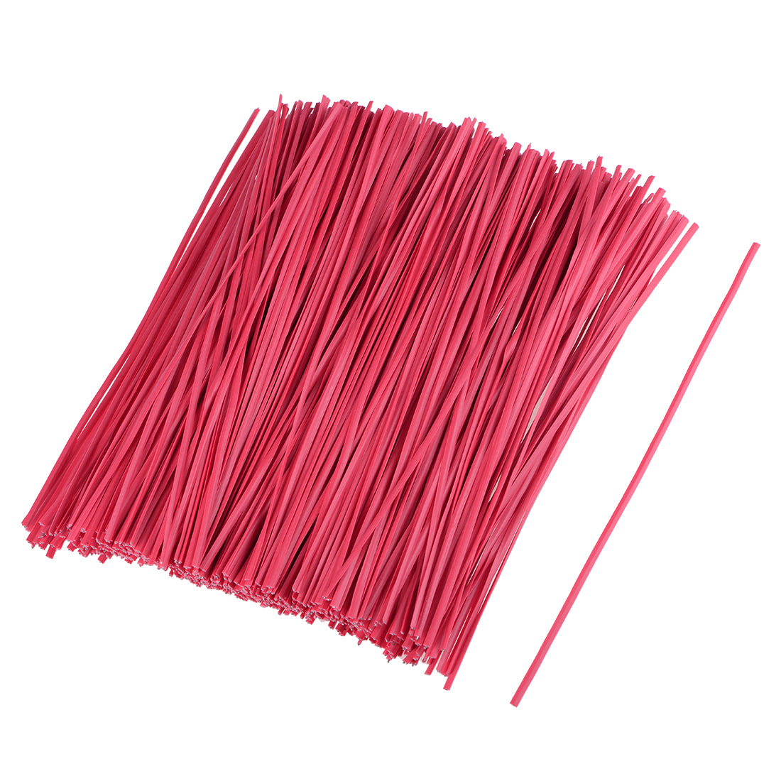 uxcell Uxcell 6 Inches Plastic Twist Ties Reusable Cable Cord Wire Ties Red 1000pcs