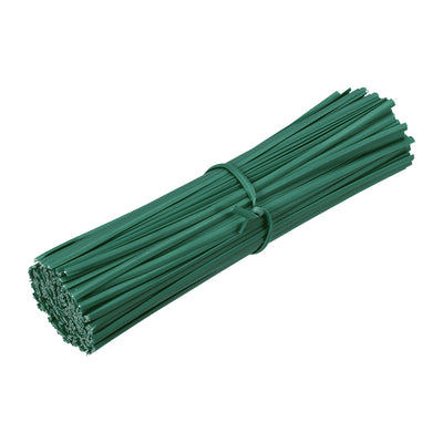 Harfington Uxcell 4 Inches Plastic Twist Ties Reusable Cable Cord Wire Ties Green 500pcs