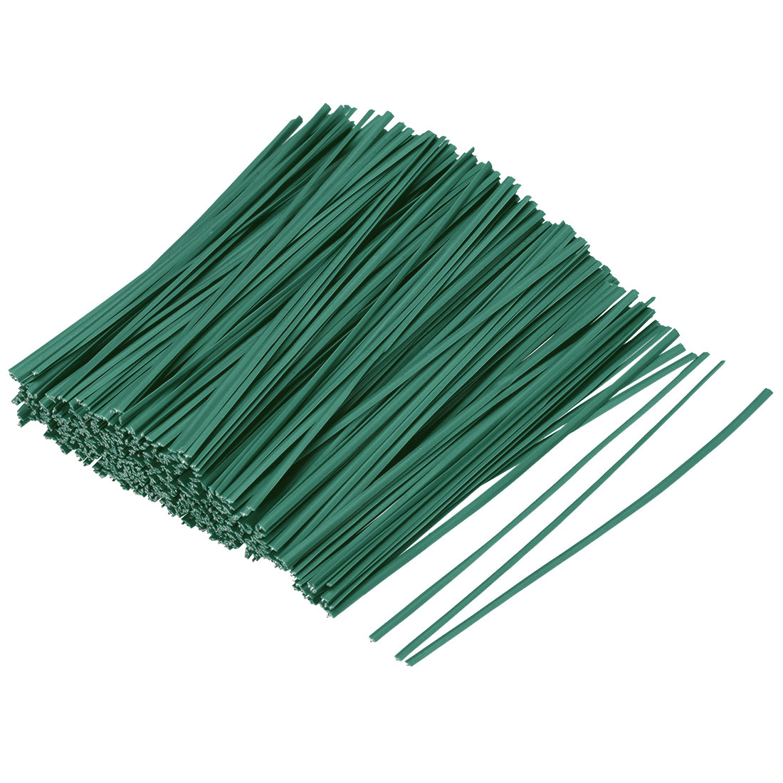 uxcell Uxcell 4 Inches Plastic Twist Ties Reusable Cable Cord Wire Ties Green 500pcs