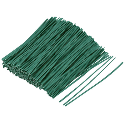 Harfington Uxcell 4 Inches Plastic Twist Ties Reusable Cable Cord Wire Ties Green 500pcs