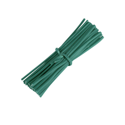 Harfington Uxcell 3 Inches Plastic Twist Ties Reusable Cable Cord Wire Ties Green 500pcs