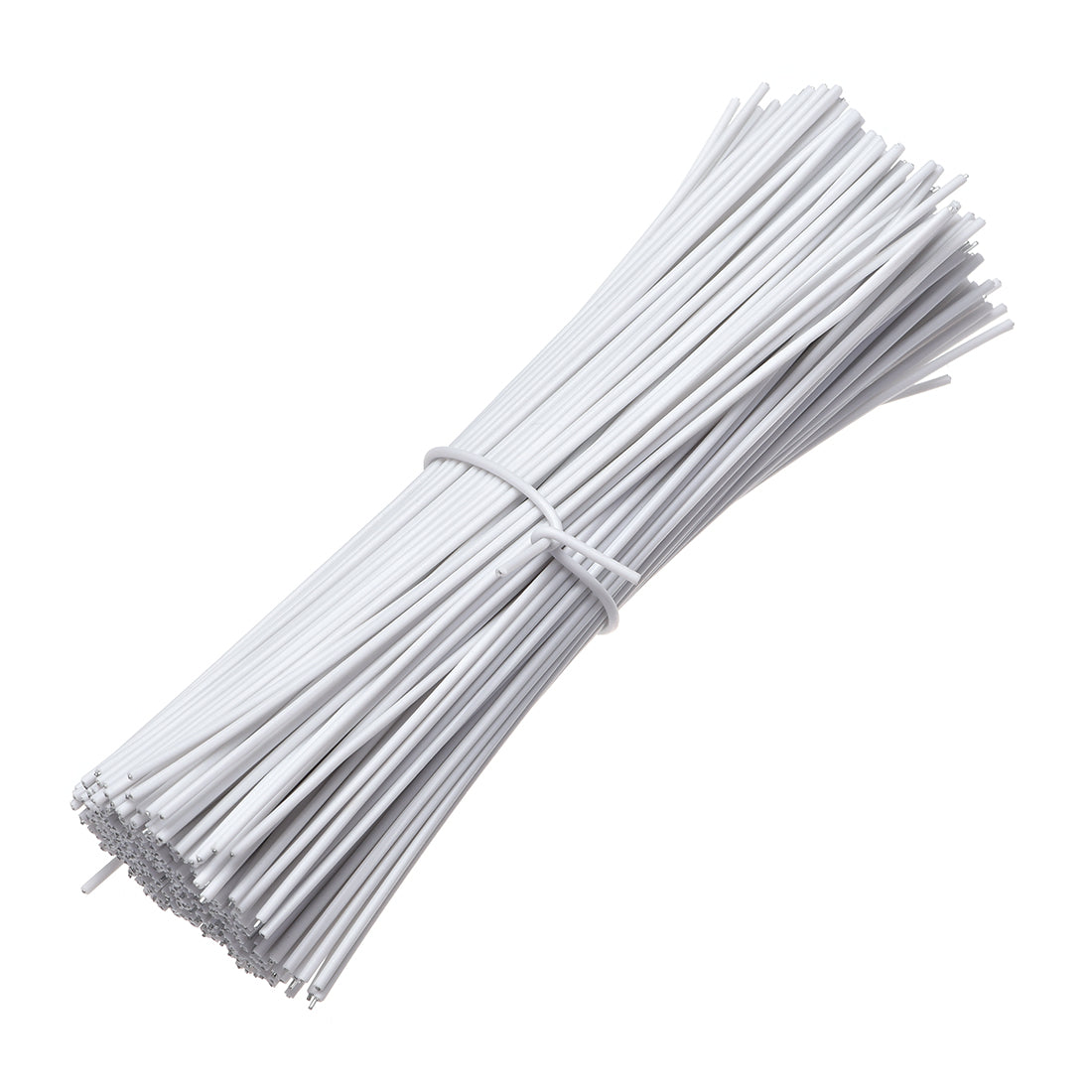 uxcell Uxcell 6 Inches Metallic Twist Ties Reusable Cable Cord Wire Ties White 500pcs