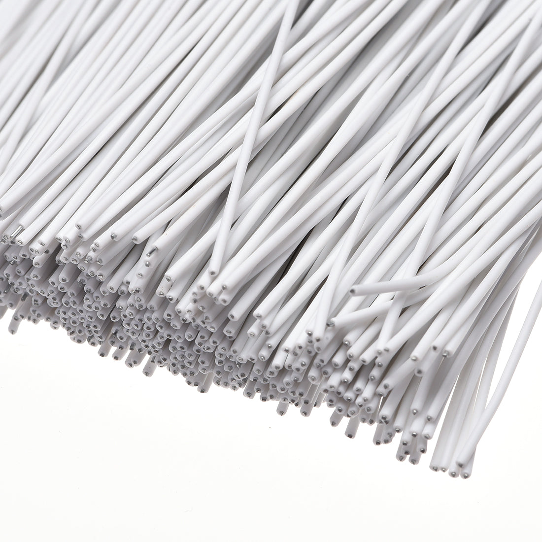 uxcell Uxcell 6 Inches Metallic Twist Ties Reusable Cable Cord Wire Ties White 500pcs