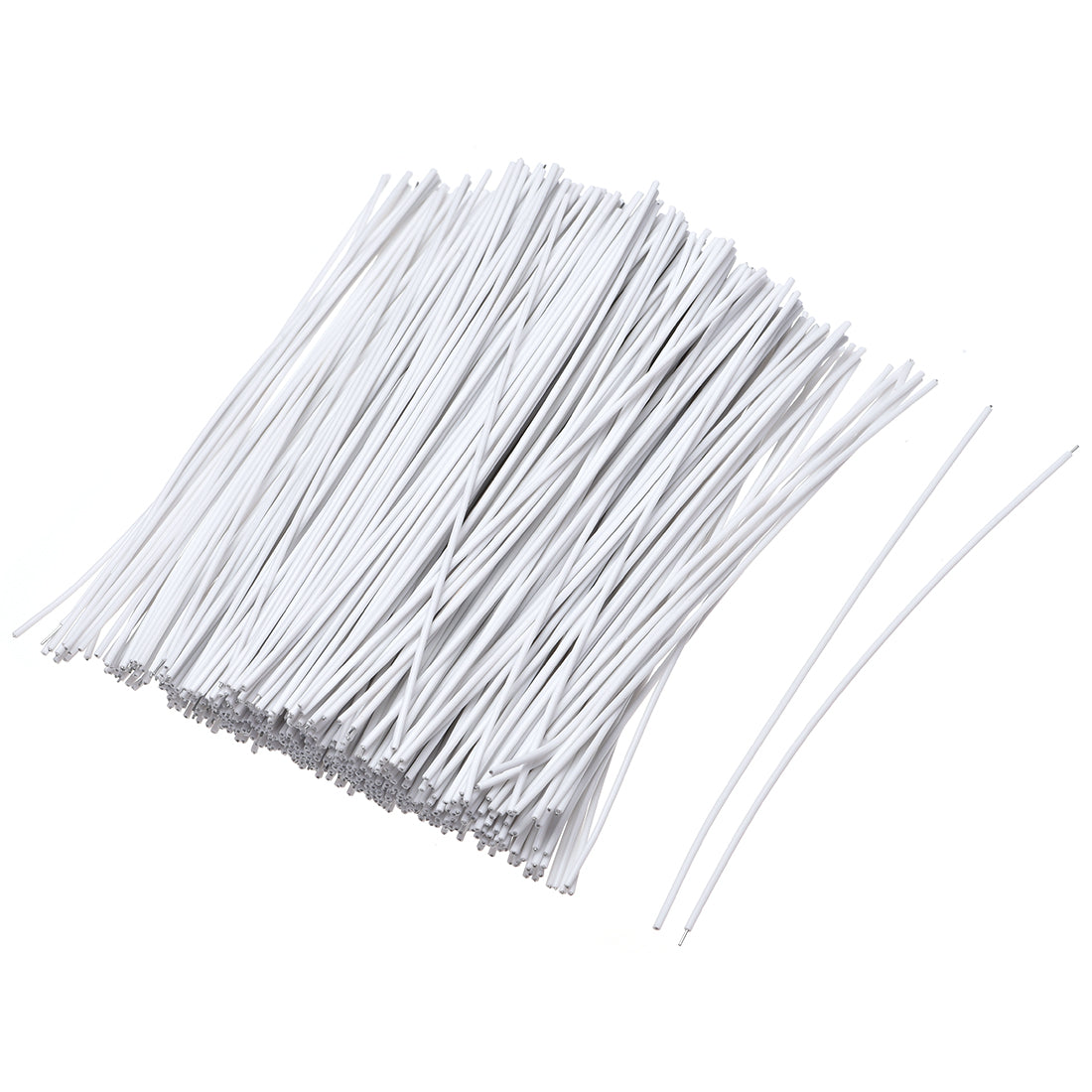 uxcell Uxcell 6 Inches Metallic Twist Ties Reusable Cable Cord Wire Ties White 500pcs